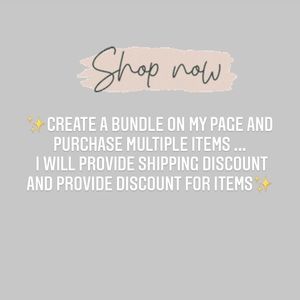 Create Bundle w/ multiple items !